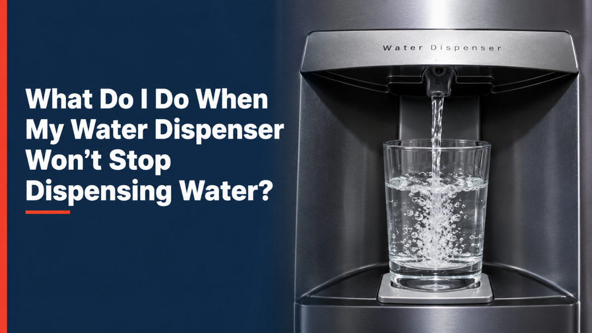 water dispenser wont stop dispensing water