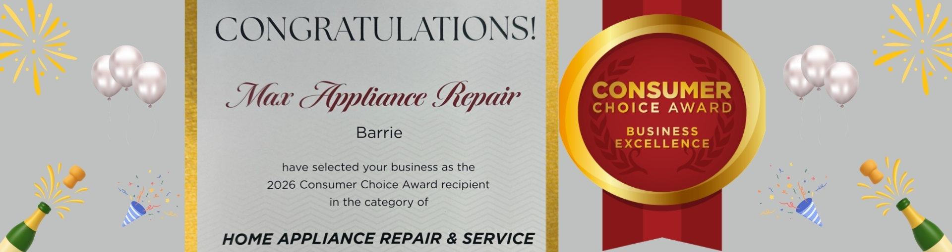 Appliance repair Consumer choice award winner 2026