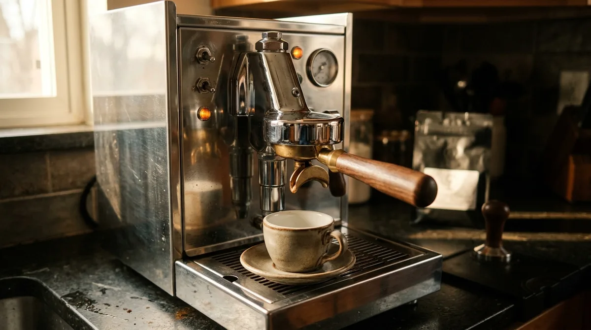 Home espresso machine not pumping water on kitchen counter in Barrie